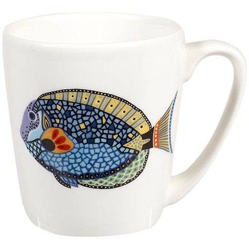 Queens paradise fish mug blue - mug,