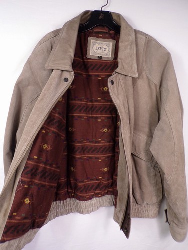 Mens vintage levis tan suede - levis,
