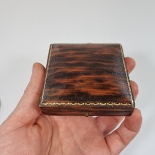 Vintage Brown Leather Effect Jewellery Box Finnigans Ltd