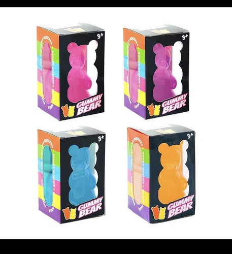 Multicoloured gummy bear - multicoloured,