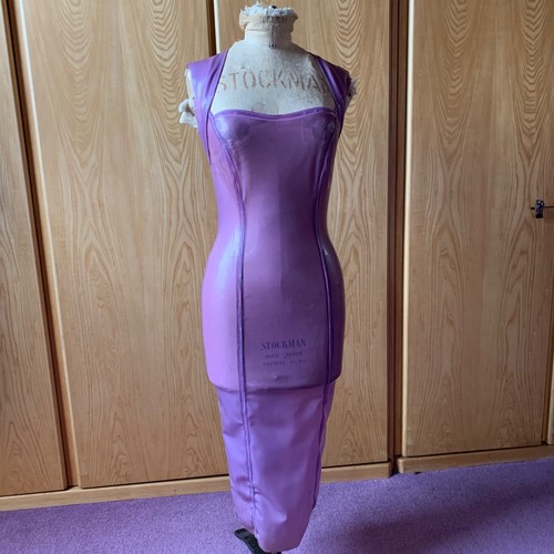 Lilac semi transparent latex - transparent,