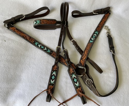 Weaver beaded tooled tack - weaver,