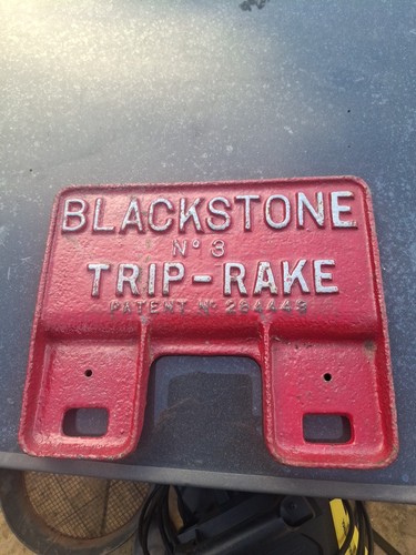 Cast iron sign - cast, plaque