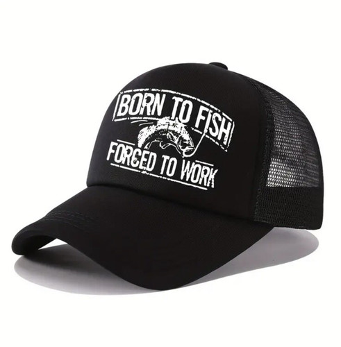 Baseball cap hat born fish - baseball,