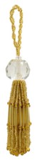 Beaded Key Tassel featuring a