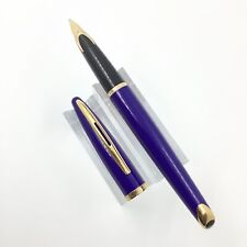 Waterman Carene blue fountain pen, Broad 14k gold nib