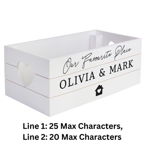 Personalised home white - home, wooden