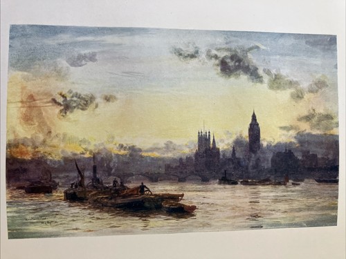 Antique 1910 colour print - 1910,
