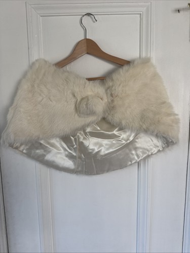 Vintage off white rabbit - vintage, fur