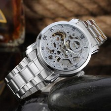 Mens Auto Stainless Steel