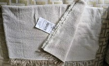 IKEA Gunnemor Beige Cream Throw Blanket 105.154.66 Tassels 130 x 170 cm 