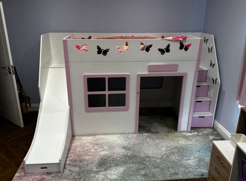 Kids bunk bed - bunk, slide