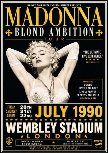 Madonna 1990 wembley stadium - madonna,