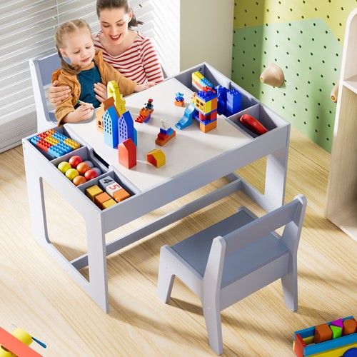 Kids table and chair - and,