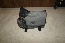 Prada Grey Nylon Messenger