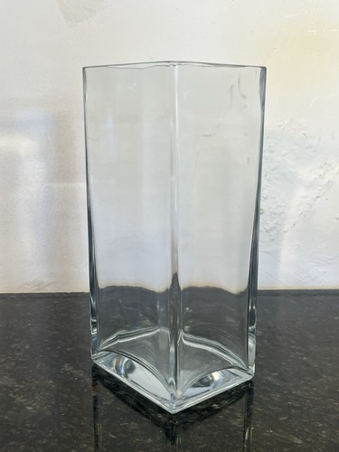 Glass vase square column - vase,