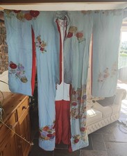 Vintage Hand Embroidered Japanese Furisode Kimono