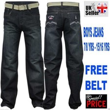 Kids Faded Denim Jeans Comfort