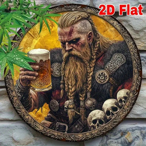 Viking warrior beer skull - viking,