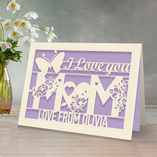 Personalised mother day - mother's, card