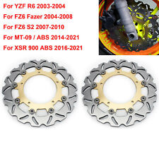 Pair Wavy Front Brake Discs