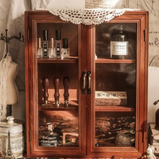 Vintage Wooden Cosmetic Makeup