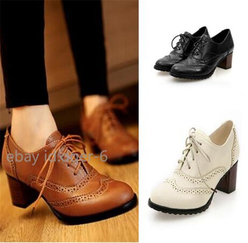 Women lace oxfords pumps - women,