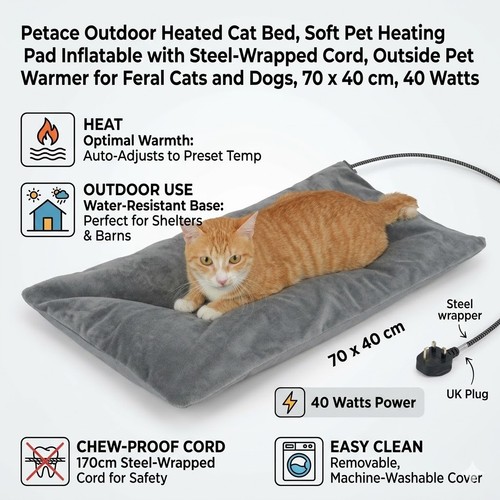 Petace outdoor heated cat - petace,