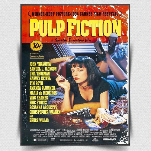 Pulp fiction retro metal - fiction,