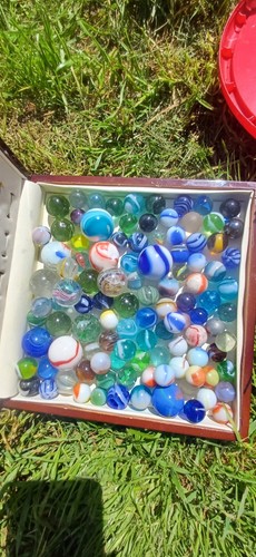 Joblot antique marbles - ,