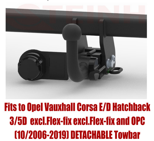 Detachable tow bar - tow, for