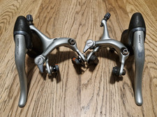 SHIMANO 105 BL-1055 SUPER SLR BRAKE LEVERS AND BR-1055 SUPER SLR CALLIPERS 1990