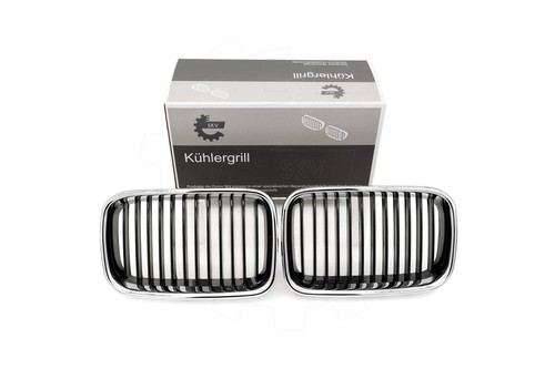 Radiator grille chrome black - radiator,