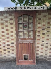 Solid Hardwood External Glass panel Stable Door  1973mm X 760mm