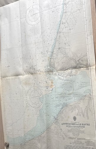 Vtg admiralty chart map 2146 - map,