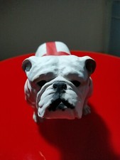 NORTH LIGHT ENGLISH BULLDOG - 1988 - DOG  WHITE with George cross coat. Rare