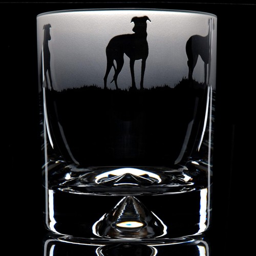 Greyhound dog whiskey tumbler - greyhound,