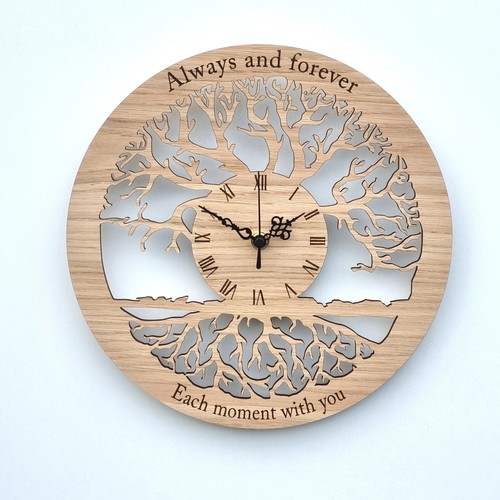 Personalised oak wooden wall - personalised,