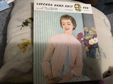 Lavenda 688 ladies JUMPER VINTAGE  KNITTING PATTERN