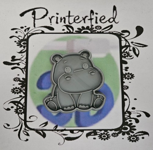 Cute hippo cookie press - hippo,