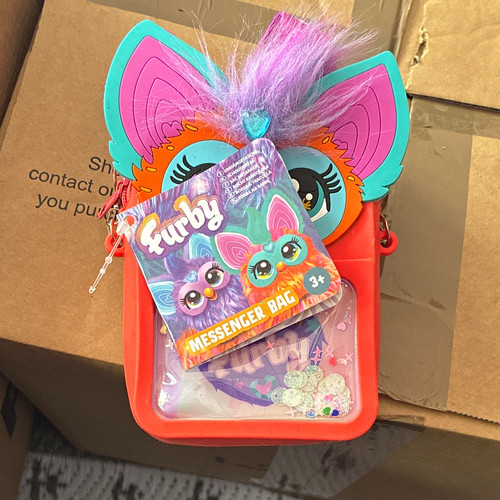 Furby small orange messenger - furby,