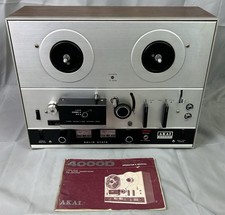 Akai 4000D Reel to Reel Tape Player, Recorder, 4 Track, 1970's Working, 1/4"