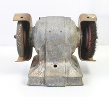 Vintage 1940s Heavy Bench Grinder British Industrial Workshop Prop / Restoration