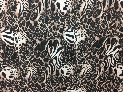 Leopard print chiffon dress - print,