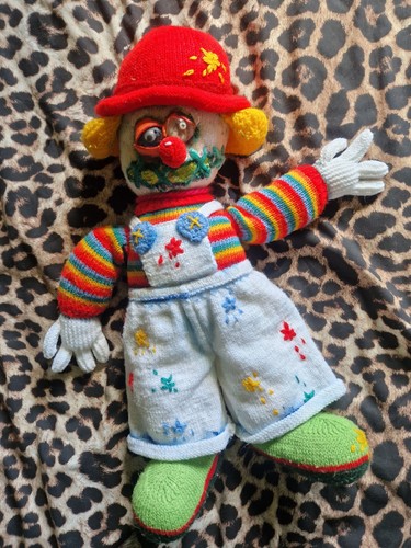 Ooak knittted horror doll - knittted,