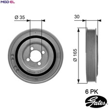 BELT PULLEY CRANKSHAFT TVD1032