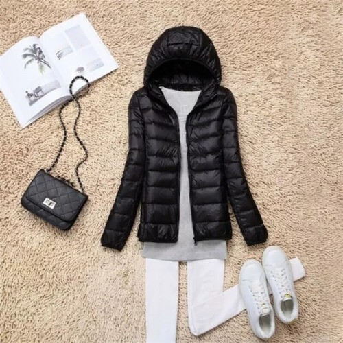 Women duck down puffer slim - duck,