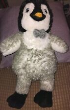 Build A Bear Happy Feet Erik Penguin Plush Soft Toy Stuffed Animal Light Up Bow