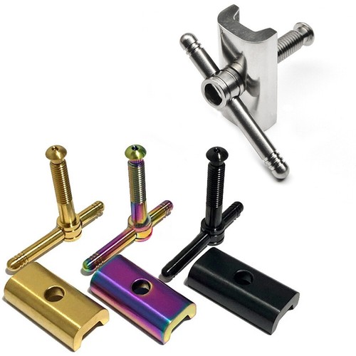 Titanium hinge plate clamp - titanium,