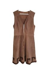 1960’s Suede Tunic Dress waistcoat jkt 70s Vintage Clothing boho hippy retro s m